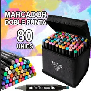 CAJA DE MARCADORES X 80: ¡El Set Definitivo para tu Creatividad! - CAJA DE MARCADORES X 80